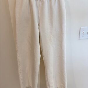 Brandy Melville Cream Jogger Pants
